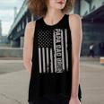 Womens Papa Dad Bruh Fathers Day 4Th Of July Us Vintage Gift 2022 Women's Loose Fit Open Back Split Tank Top