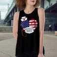 Womens Respiratory Therapist Love America 4Th Of July For Nurse Dad Women's Loose Fit Open Back Split Tank Top