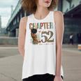 Chapter 52 Years Old 52Nd Birthday Leopard Afro Black Womens Women's Loose Fit Open Back Split Tank Top