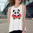 Cute Panda Bear Pandas Donut Sprinkles Women's Loose Tank Top
