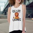 Just A Girl Who Loves Lions Cute Lion Animal Costume Lover Women's Loose Tank Top
