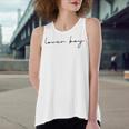 Lover Boy Women's Loose Fit Open Back Split Tank Top