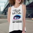 Marty Name Gift Marty I Am Who I Am Women's Loose Fit Open Back Split Tank Top