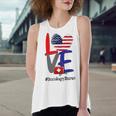 Oncology Nurse Rn 4Th Of July Independence Day American Flag Women's Loose Fit Open Back Split Tank Top