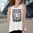 Simmer Down Cowboy Western Style Gift Women's Loose Fit Open Back Split Tank Top