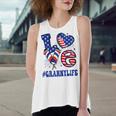 Womens Granny Love Usa Flag Grandma 4Th Of July Family Matching Women's Loose Fit Open Back Split Tank Top