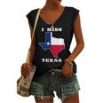 I Miss Texas Texas Flag Women's V-neck Tank Top