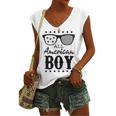 All American Boy 4Th Of July Boys Kids Sunglasses Family Women's V-neck Casual Sleeveless Tank Top