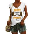 Boots Bling Its A Cowgirl Thing Women's V-neck Casual Sleeveless Tank Top