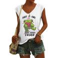 Cute Frog Just A Girl Who Loves Frogs Funny Frog Lover Gift For Girl Frog Lover Women's V-neck Casual Sleeveless Tank Top