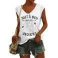 Funny Axolotl Quote Mexican Walking Fish Just A Boy Who Loves Axolotls Women's V-neck Casual Sleeveless Tank Top