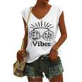 Happy Field Day Field Day Tee Kids Graduation School Fun Day V8 Women's V-neck Casual Sleeveless Tank Top