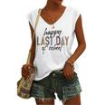 Happy Last Day Of School Funny V4 Women's V-neck Casual Sleeveless Tank Top