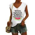 School Is Important But Summer Is Importanter Watermelon Design Women's V-neck Casual Sleeveless Tank Top