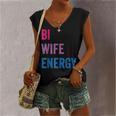 Bi Wife Energy Lgbtq Support Lgbt Lover Wife Lover Respect Women's V-neck Tank Top