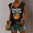 Daddy Sloth Lazy Cute Sloth Father Dad Women's V-neck Tank Top