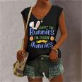 Forget The Bunnies Im Chasing Hunnies Funny Boys Easter Gift Women's V-neck Casual Sleeveless Tank Top