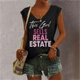 This Girl Sells Real Estate Realtor Real Estate Agent Broker Women's V-neck Tank Top