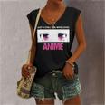 Just A Girl Who Loves Anime Chill Anime Girl Women's V-neck Casual Sleeveless Tank Top