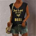 Just A Girl Who Loves Bees Beekeeping Bee Girls Women's V-neck Tank Top