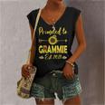 Promoted To Grammie Est 2022 Sunflower Women's V-neck Tank Top