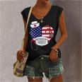 Womens Respiratory Therapist Love America 4Th Of July For Nurse Dad Women's Vneck Tank Top