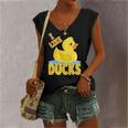 Yellow Rubber Duck Squeaker Duck I Like Ducks Women's V-neck Tank Top
