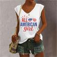 All American Girl 4Th Of July Girls Sunglasses Women's V-neck Tank Top