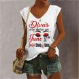 Divas Are Born On June 30Th Cancer Girl Astrology June Queen V Neck Women's V-neck Tank Top
