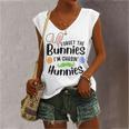 Forget The Bunnies Im Chasing Hunnies Funny Boys Easter Gift Women's V-neck Casual Sleeveless Tank Top