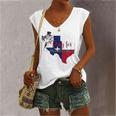 Jesus Pray For Uvalde Texas Protect Texas Not Gun Christian Cross Women's V-neck Tank Top