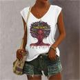 Juneteenth S For Afro Beautiful Black Pride 2022 African American Women's V-neck Tank Top