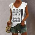 Never Let The Fear Of Striking Out Keep You From Playing The Game Women's V-neck Casual Sleeveless Tank Top