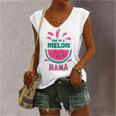 One In A Melon Mama Watermelon Matching Women's V-neck Tank Top
