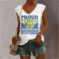 Proud Tennis Mom Tennis Player For Mothers Women's V-neck Tank Top