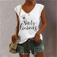 Womens Sixtylicious Crown Queen 60Th Birthday Women Sixty-Licious Women's Vneck Tank Top