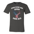 American Flag Deer 4Th Of July - Seven Deer Ago Unisex Jersey Short Sleeve Crewneck Tshirt