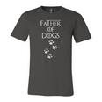 Father Of Dogs Paw Prints Jersey T-Shirt