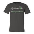 Fighter Adrenal Cancer Warrior Heartbeat Green Ribbon Adrenal Cancer Adrenal Cancer Awareness Unisex Jersey Short Sleeve Crewneck Tshirt