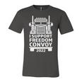 Freedom Convoy 2022 In Support Of Truckers Mandate Freedom Unisex Jersey Short Sleeve Crewneck Tshirt