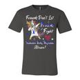 Friends Dont Let Friends Fight Ibm Alone Unicorn Blue Ribbon Inclusion Body Myositis Inclusion Body Myositis Awareness Unisex Jersey Short Sleeve Crewneck Tshirt