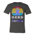 Gerd Awareness Vintage Periwinkle Blue Ribbon Gastroesophageal Reflux Disease Gerd Awareness Unisex Jersey Short Sleeve Crewneck Tshirt