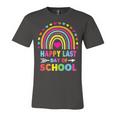 Happy Last Day Of School Teacher Student Graduation Rainbow Jersey T-Shirt