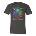 Just A Girl Who Loves Tigers Retro Vintage Rainbow Graphic Jersey T-Shirt