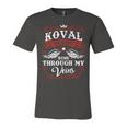 Koval Name Shirt Koval Family Name Unisex Jersey Short Sleeve Crewneck Tshirt