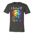 I Licked It So Its Mine Lesbian Gay Pride Lgbt Flag Jersey T-Shirt