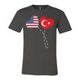 Loving Usa Turkey Flag Heart Turkish 13 Shirt Unisex Jersey Short Sleeve Crewneck Tshirt