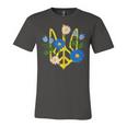 Peace In The Crest Of Ukraine Peace And Solidarity For Ukraine Unisex Jersey Short Sleeve Crewneck Tshirt