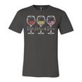 Red Wine & Blue 4Th Of July Wine Red White Blue Merica Usa Jersey T-Shirt