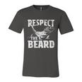 Respect The Beard Bearded Dragon Dad Mom Unisex Jersey Short Sleeve Crewneck Tshirt